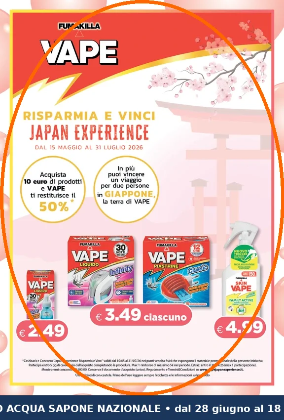 Ritaglio volantino Acqua & Sapone - Offerta Ritaglio pag05 vape valida dal 02/07 al 22/07