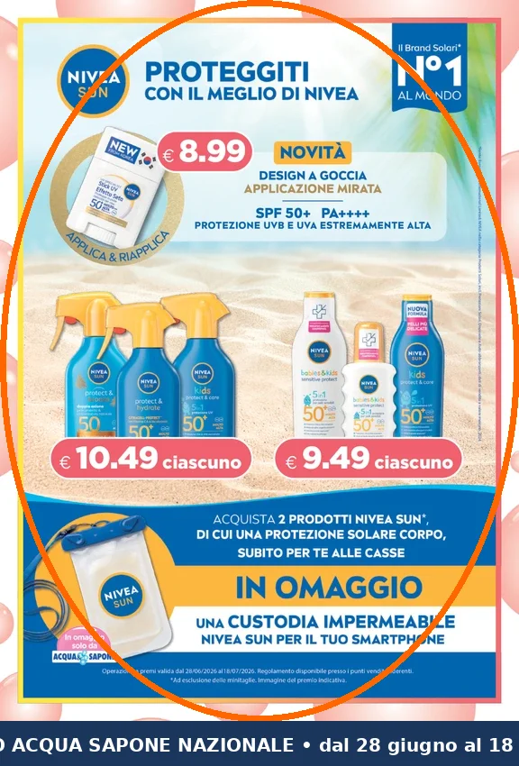 Ritaglio volantino Acqua & Sapone - Offerta Ritaglio pag11 nivea valida dal 02/07 al 22/07