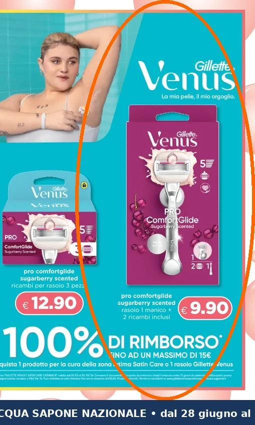 Ritaglio volantino Acqua & Sapone - Offerta Ritaglio pag17 gillette valida dal 02/07 al 22/07