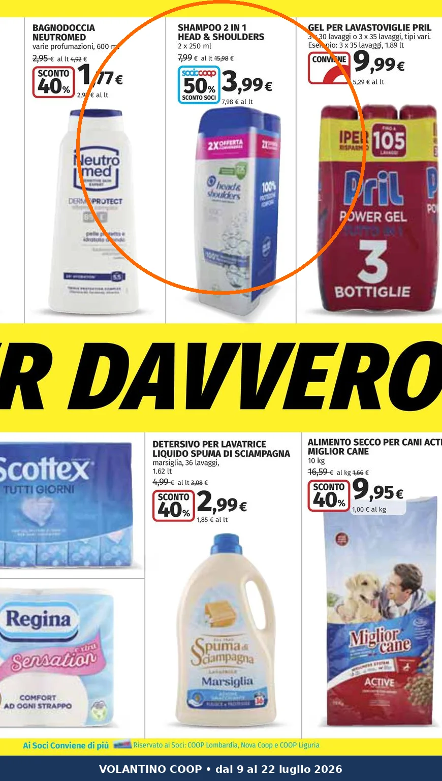 Ritaglio volantino Coop - Offerta Ritaglio pag05 head valida dal 09/07 al 22/07
