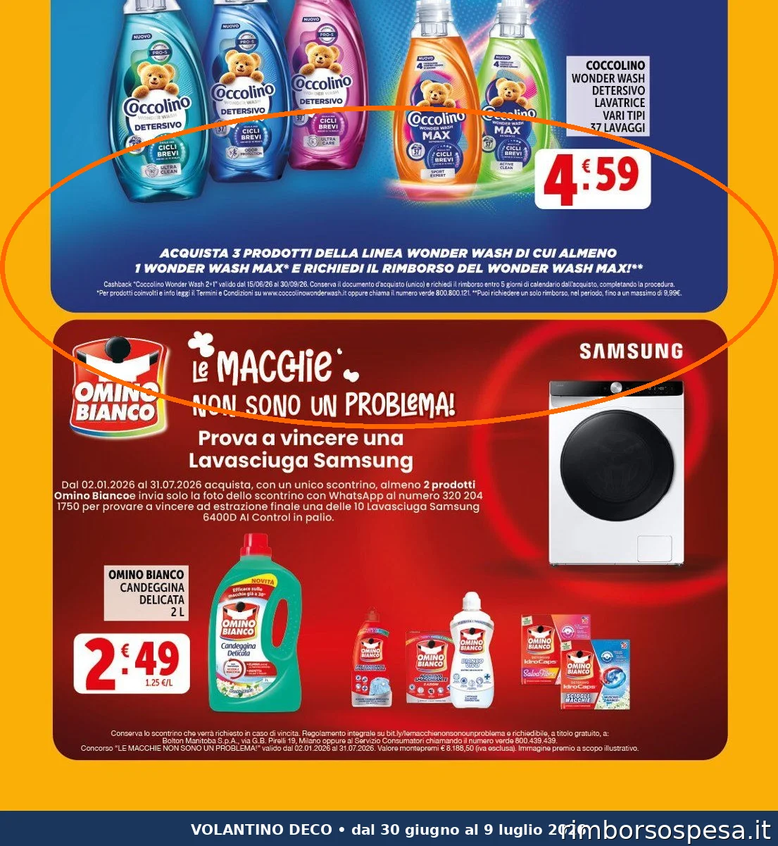Ritaglio volantino Decò - Offerta Deco 3640034 ritaglio pag31 wonder wash valida dal 30/06 al 09/07