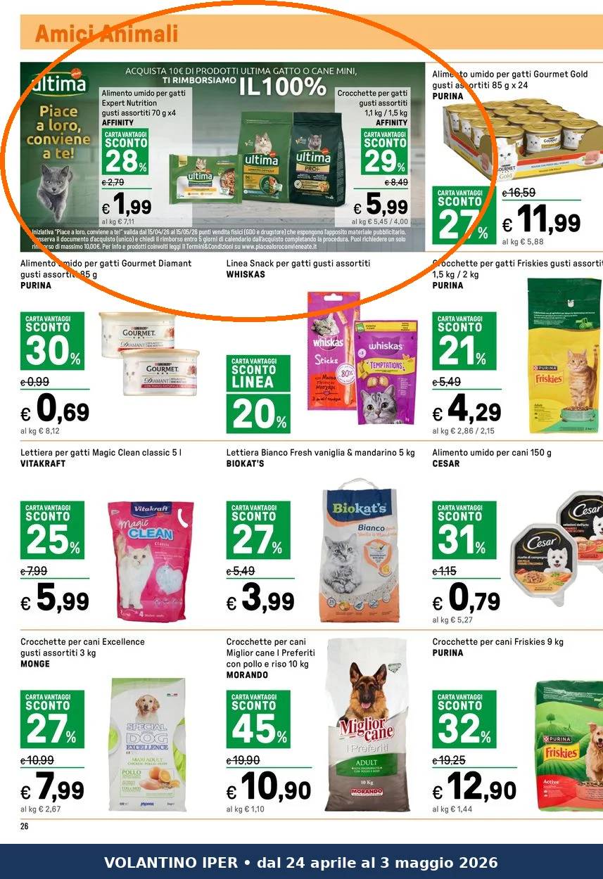 Ritaglio volantino Iper La grande i - Offerta Ritaglio pag26 ultima valida dal 24/04 al 03/05