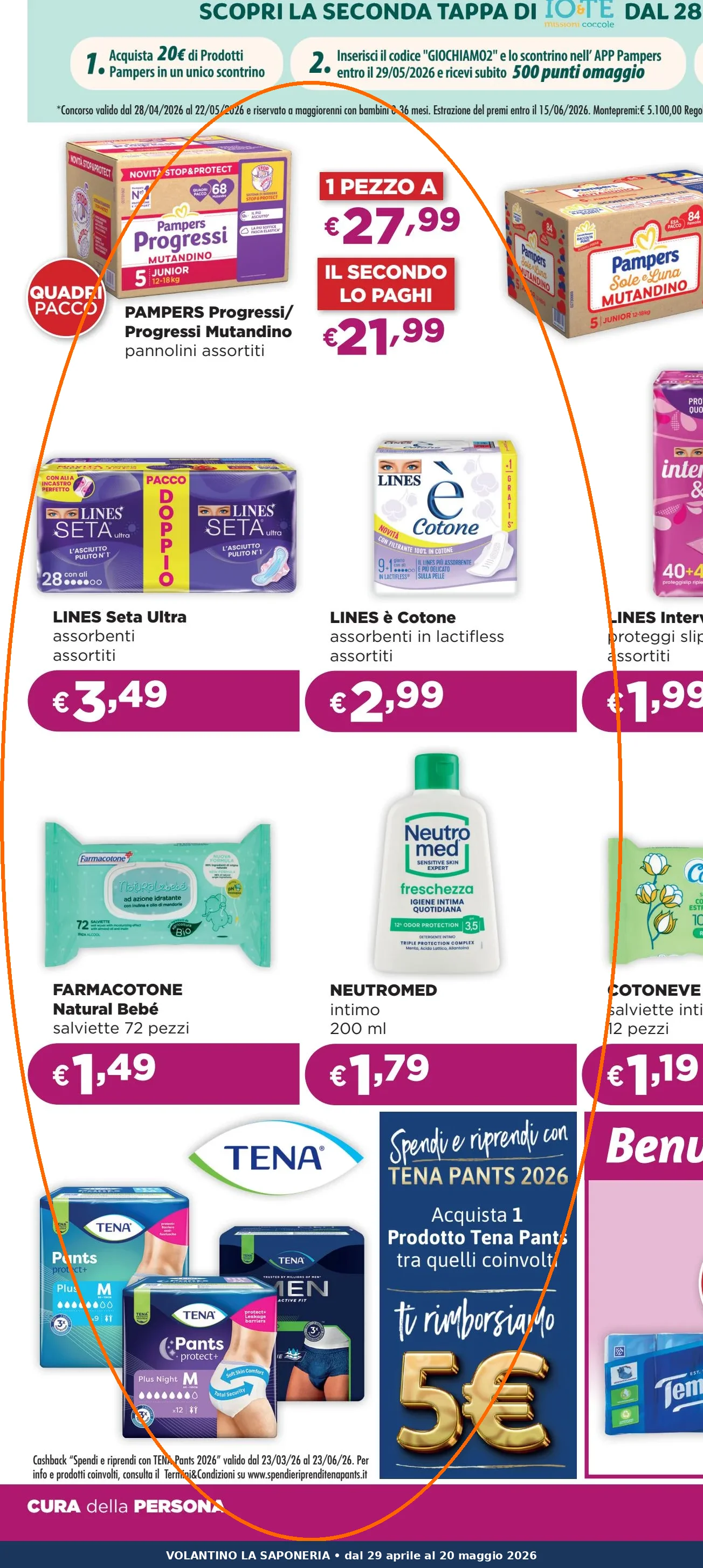 Ritaglio volantino La Saponeria - Offerta Ritaglio pag11 tena valida dal 29/04 al 20/05