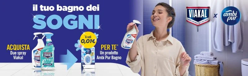 Viakal ti rimborsa l'Ambipur fino a 4,99€!