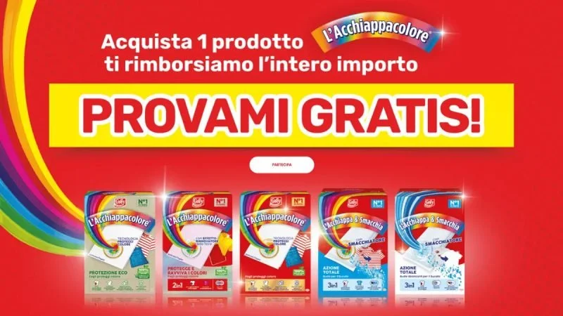 L'Acchiappacolore Henkel ti rimborsa 100% dell'acquisto!
