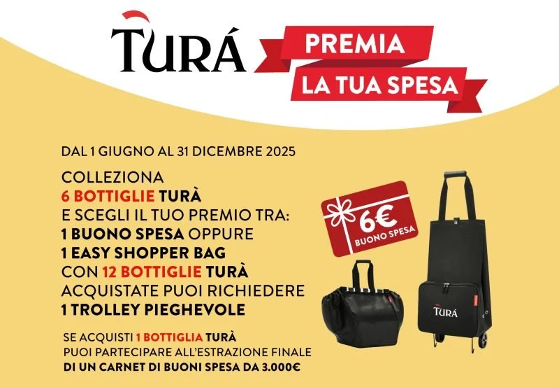 Turà premia la tua spesa con buoni e premi certi!