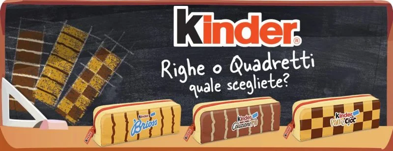 KINDER ti regala subito un astuccio caratterizzato!