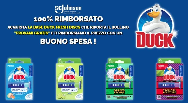 Duck Fresh Discs: Provalo gratis con un buono spesa!