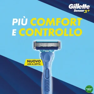 Gillette Sensor3 Plus: Rimborsato al 100% fino a 7,49€