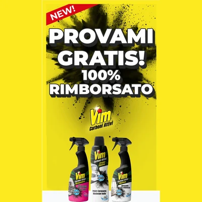 Vim Carboni Attivi: Cashback 100% — Provami Gratis