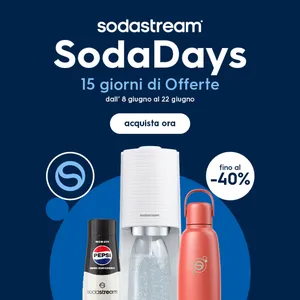 SodaStream ti rimborsa 20€ sull'acquisto del gasatore