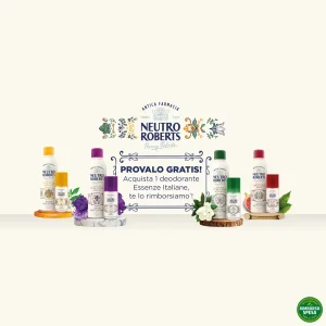 Neutro Roberts: Deodorante Essenze Italiane Gratis (100% Rimborsato)