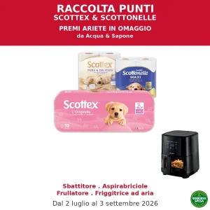 Scottex ti Regala Premi Ariete con la Raccolta Punti 2026
