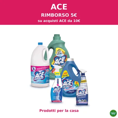 ACE ti Rimborsa 5 euro con Spendi e Riprendi